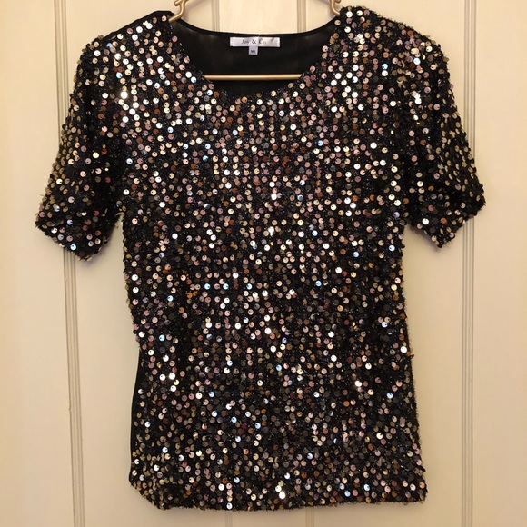 Tops - Sequined Sparkly Top